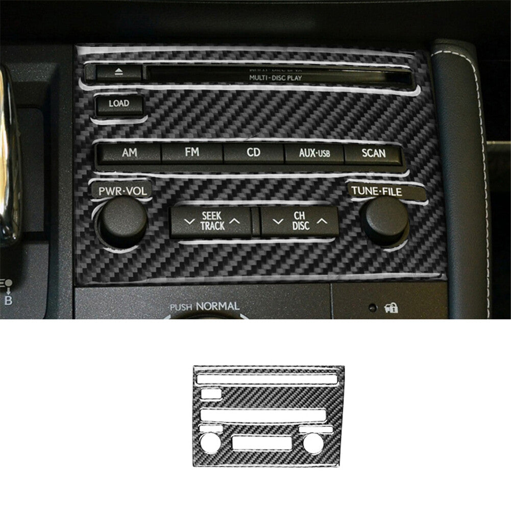 Carbon Fiber Radio Console Cover Trim for Lexus CT200h 2011-17