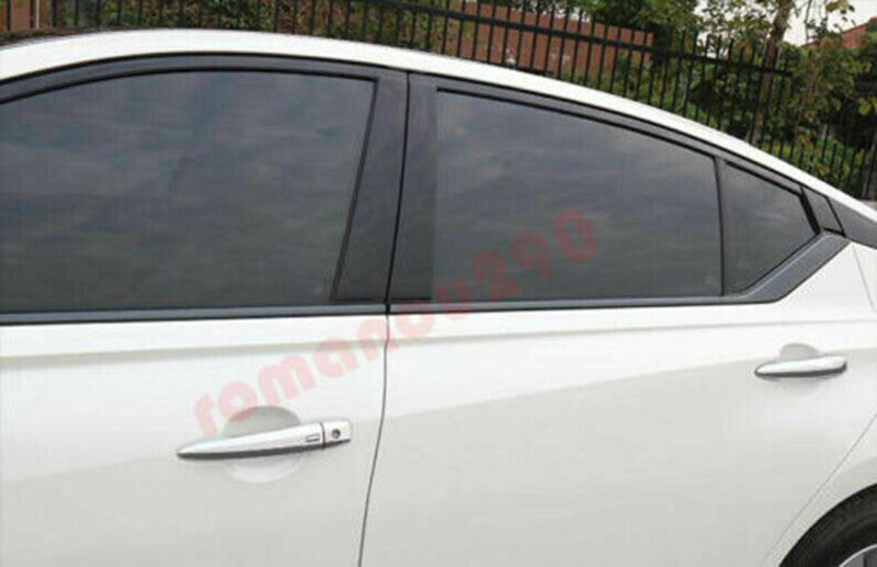 6p for Nissan Altima 2019-2024 Carbon Fiber Steel Window Bottom Strip Cover Trim