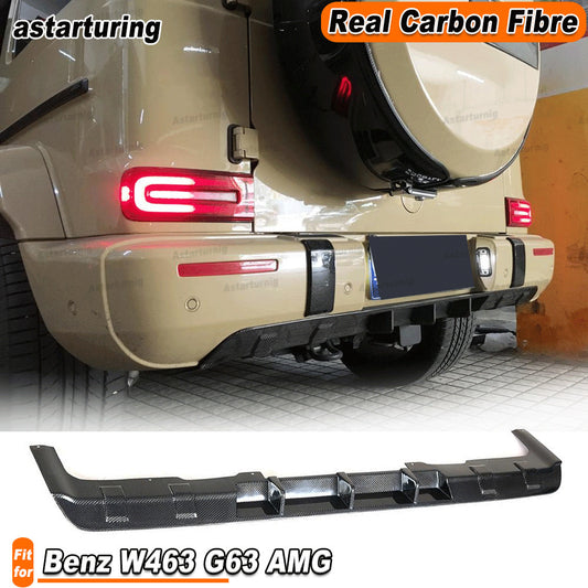 Fit for Mercedes-Benz W463 G63 2019-20 REAL CARBON Rear Bumper Diffuser Lip