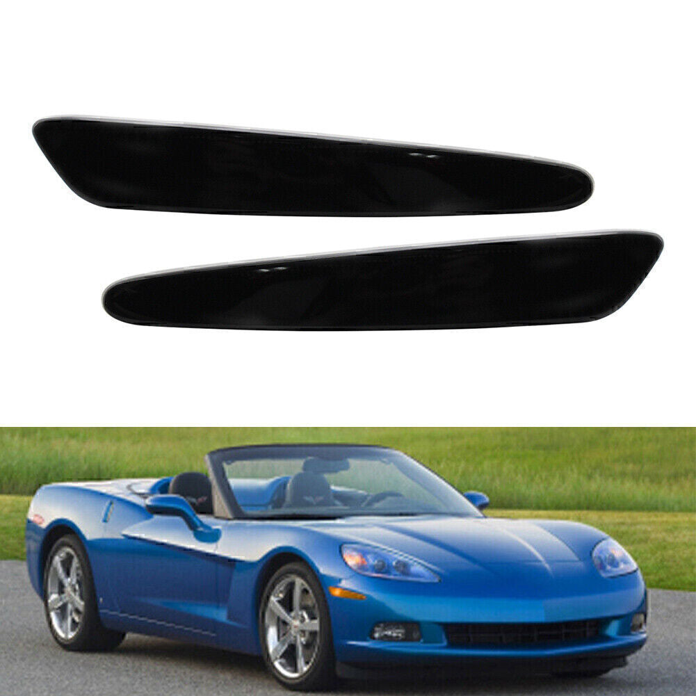 2-piece front bumper side marker lights with ABS for Chevrolet for Corvette C6 2005-2013 2006