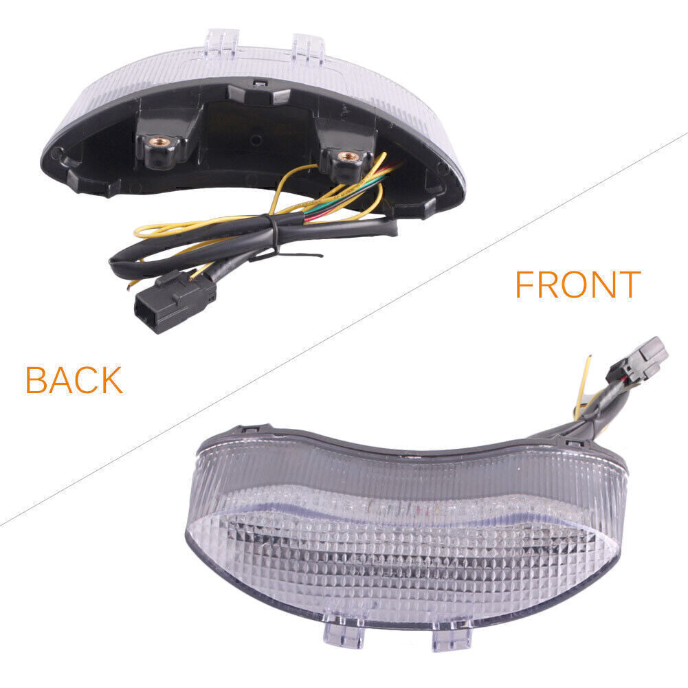 Clear LED Tail Light Integrated Turn Signals Fit Daytona 675 05-10