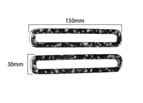 Forged Carbon Fiber Interior Door Air Outlet Vent Cover for Ford for Mustang 2015-22