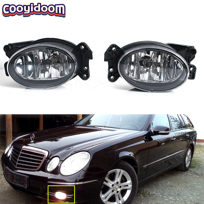 Pair Front Lamps for Mercedes-Benz W164/W204/W211/E350/E550/C E CLASS 2007-2012