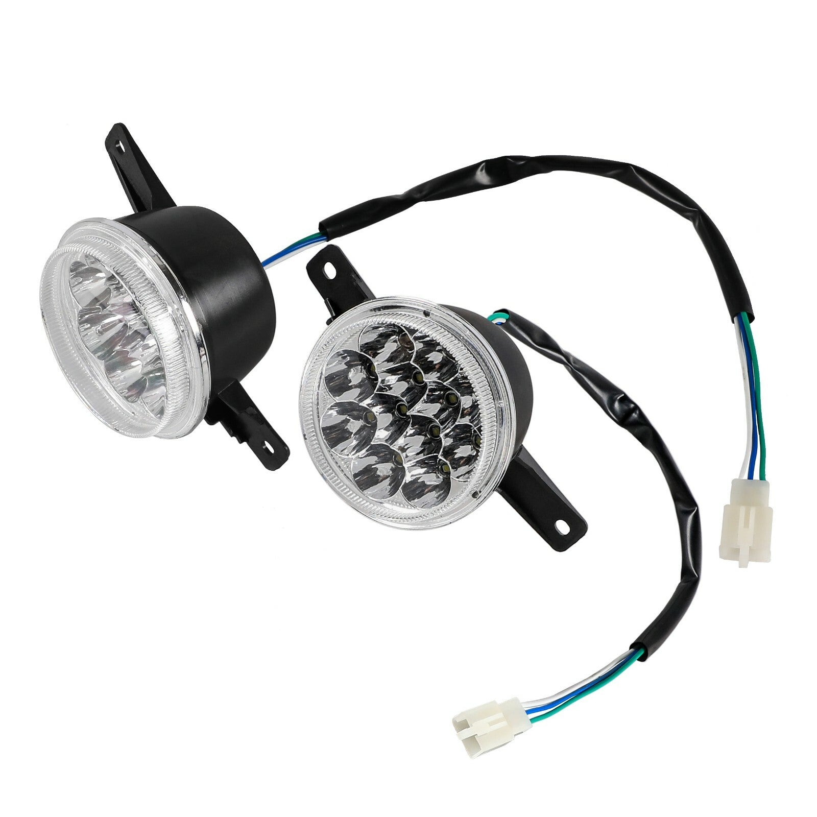 12V Pair Left Right Head Light Lamp 150cc 200cc 250cc Quad Bike ATV 4 Wheelers