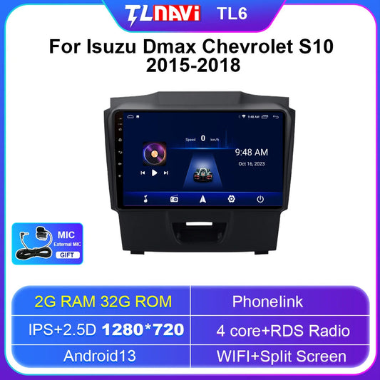 Car Radio Multimedia for Isuzu D-MAX for Chevrolet TrailBlazer S-10 GPS Navigation