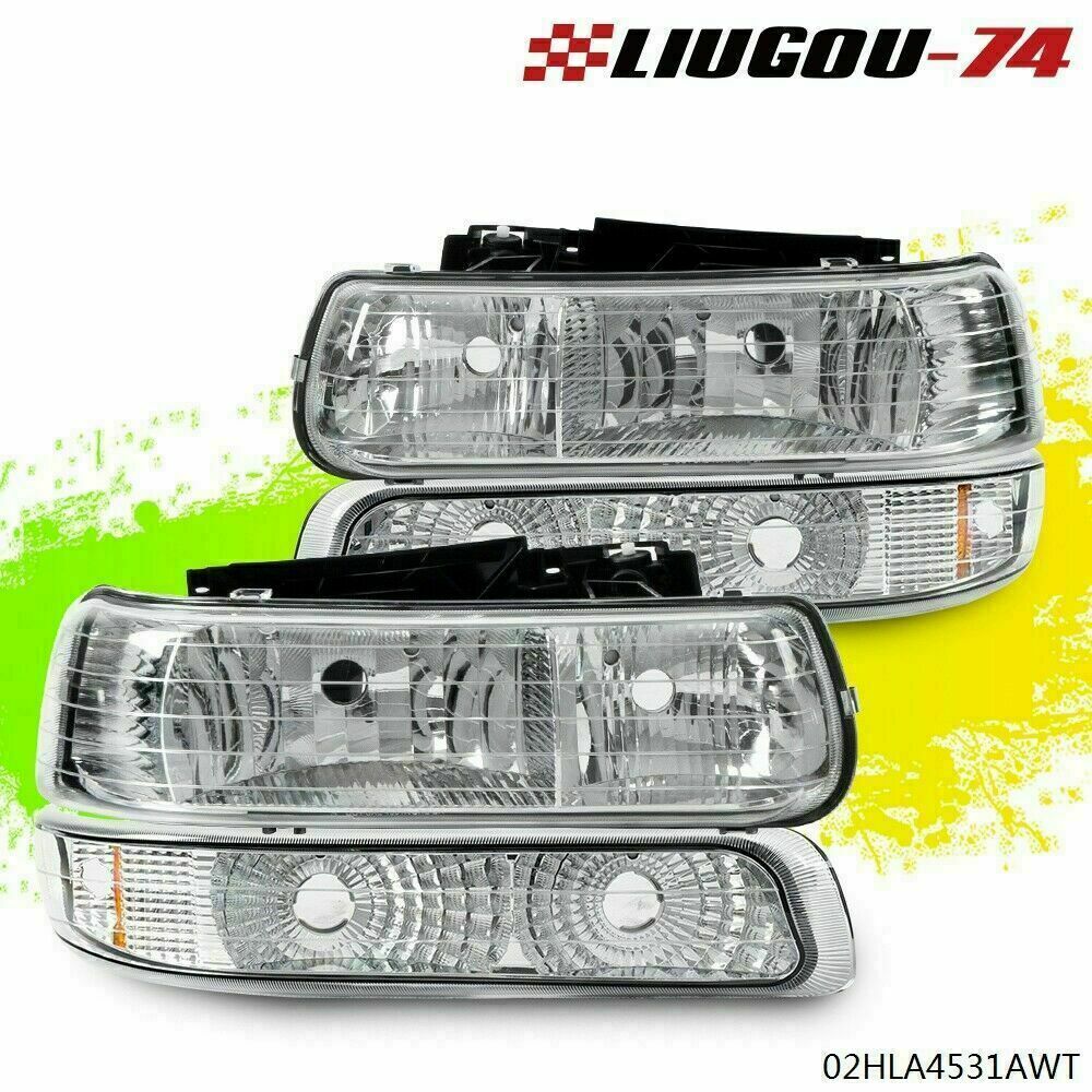 Suitable for 99-02 for Chevrolet Silverado and 2000-2006 Tahoe Suburban headlights + turn signals S