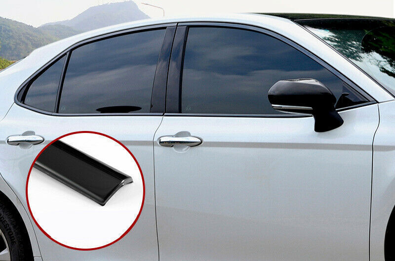 for Toyota for Camry 2018-2023 Black Steel Full Window Molding Strip Cover Trim 10Pc