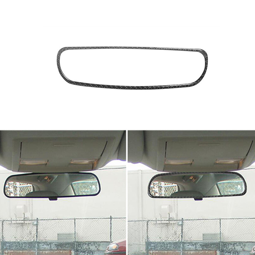 1X Carbon Fiber Rearview Mirror Cover Trim Type-A for Chrysler 300 2005-2007