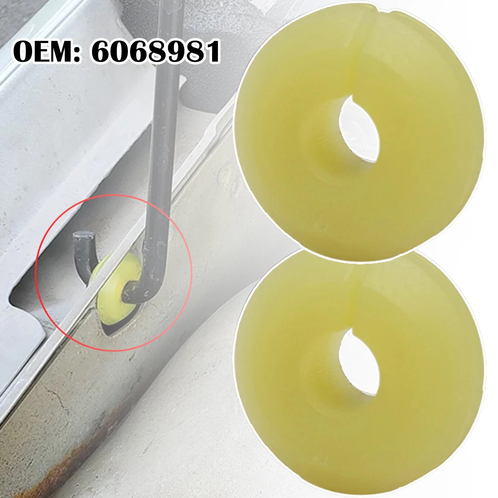 2X Hood Strut Bushing for Ford KA Support Rod Retainer Latch Prop Nut Grommet