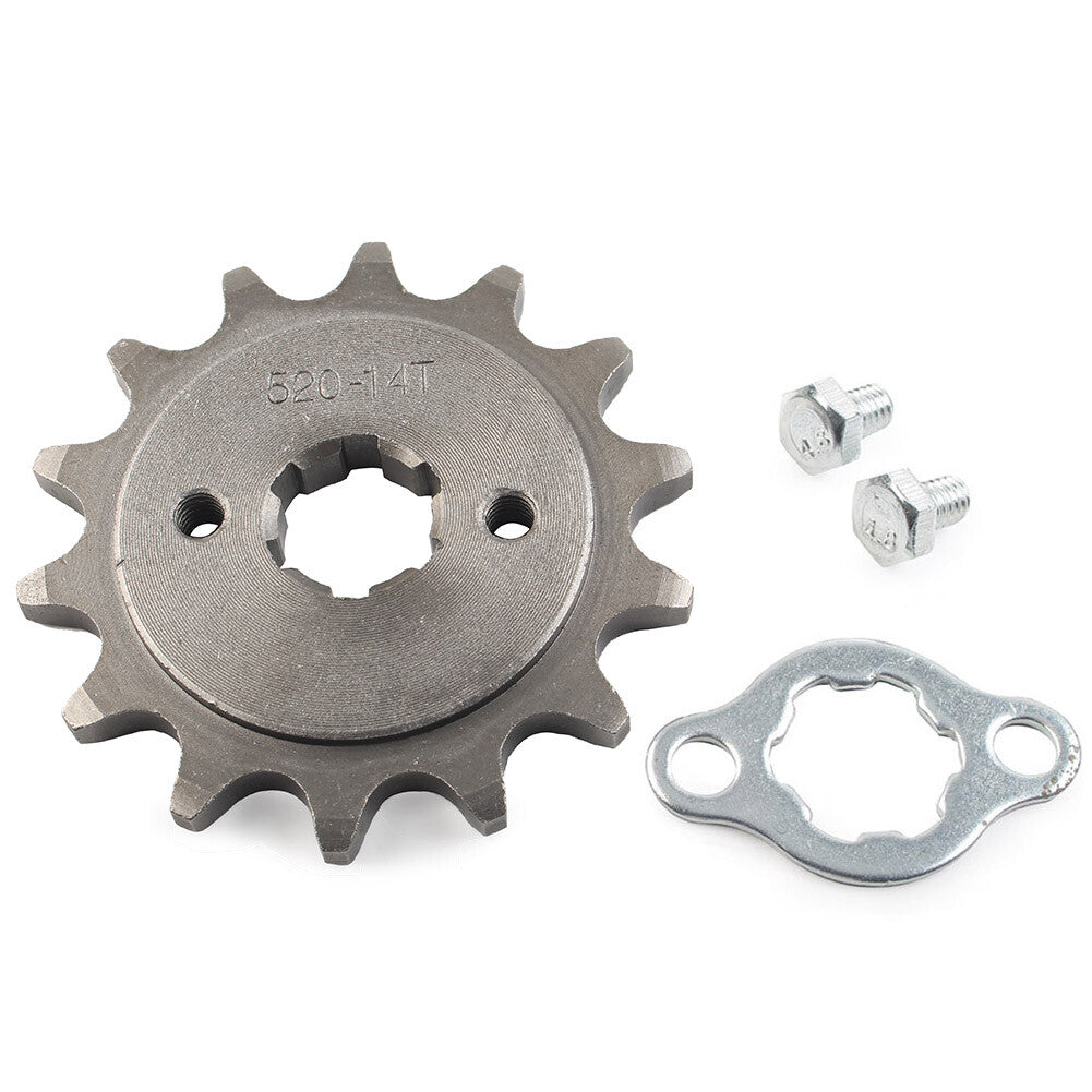Kette Front Ritzel Zahnrad f¨¹r 125cc-250cc Dirt Pit Bike Go Kart 520-14T 20mm
