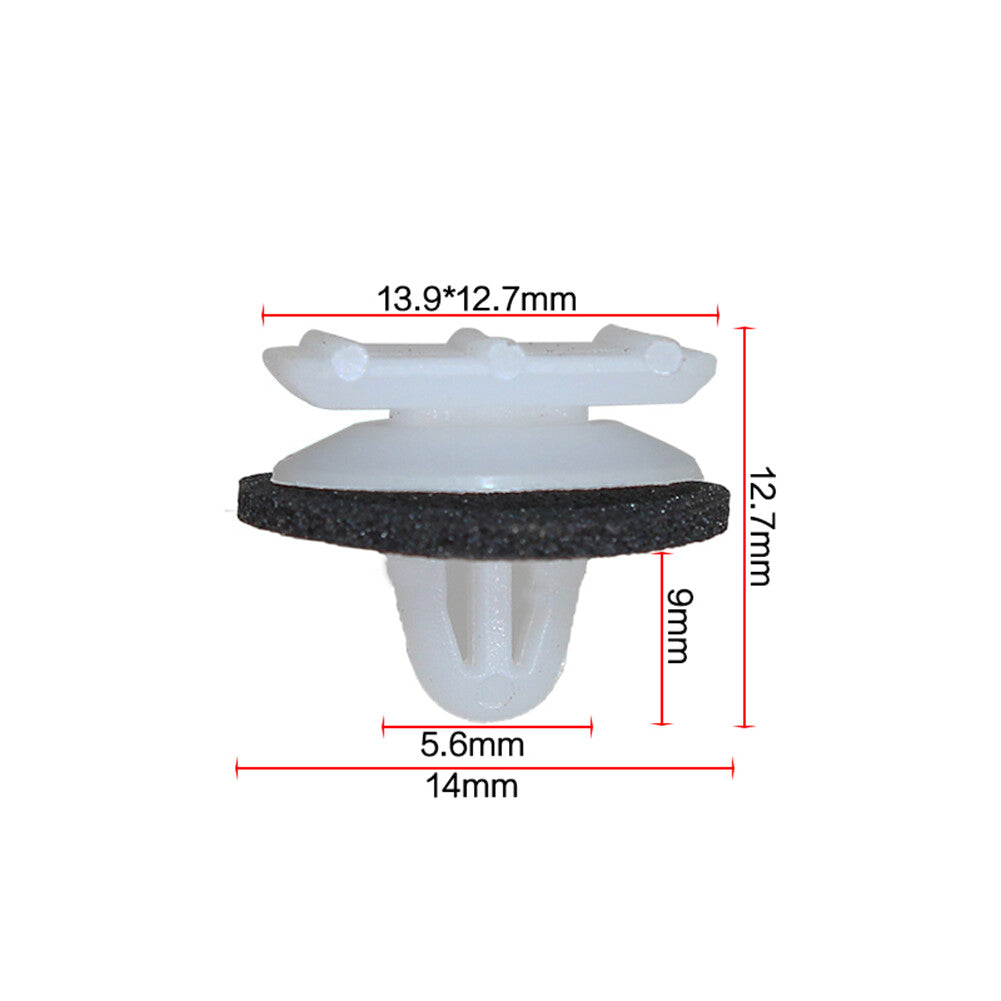 10 Car Triangular Door Wing Mirror Garnish Retainer Clips for Honda