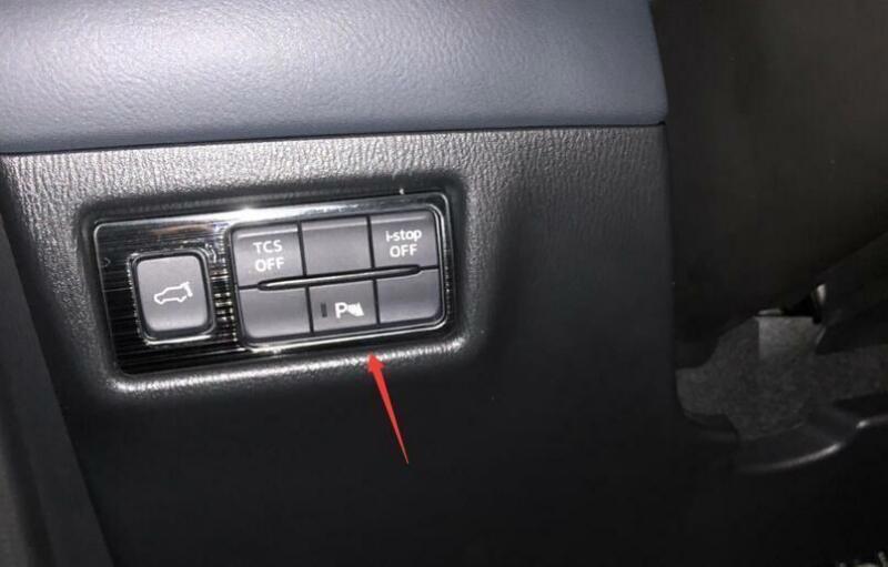 for Mazda CX-5 2017-2021 Black Titanium Headlight Switch Control Frame Trim 1PCS