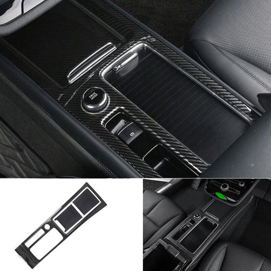 ABS Carbon Fiber Gear Panel Console Water Cup Holder for Lincoln Corsair 20-22