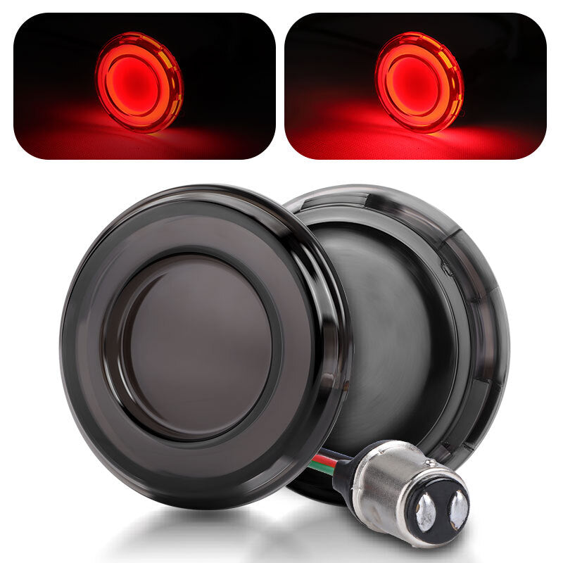 1 Pair Red LED Brake Turn Signal Light 2 inch 1157 Bulb For Touring  Trike US