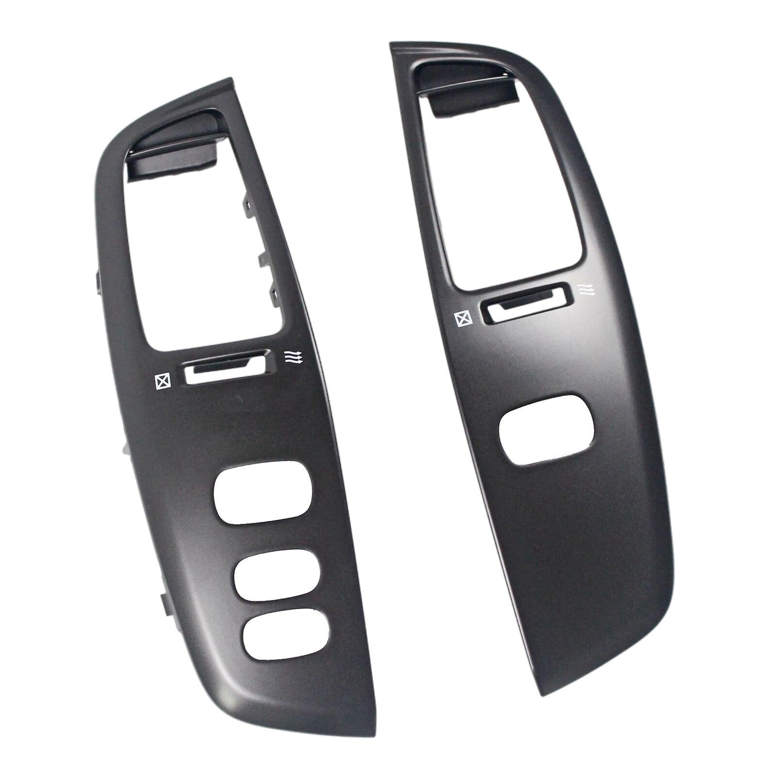 2X Dashboard Air Vent Frame Penal for Toyota for Land Cruiser LC100 FJ100 Black AT