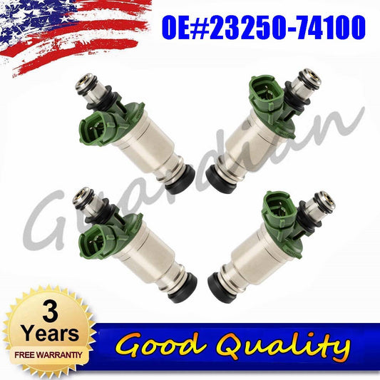 4x 23250-7410 Fuel Injector NEW Replacement for Toyota for Camry Celica MR2 RAV4