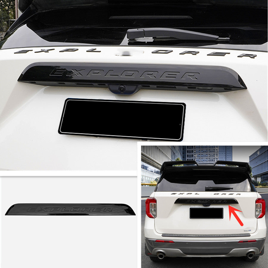 Black rear door and trunk lid trim for 2020, 2021, and 2022 for Ford Explorers.