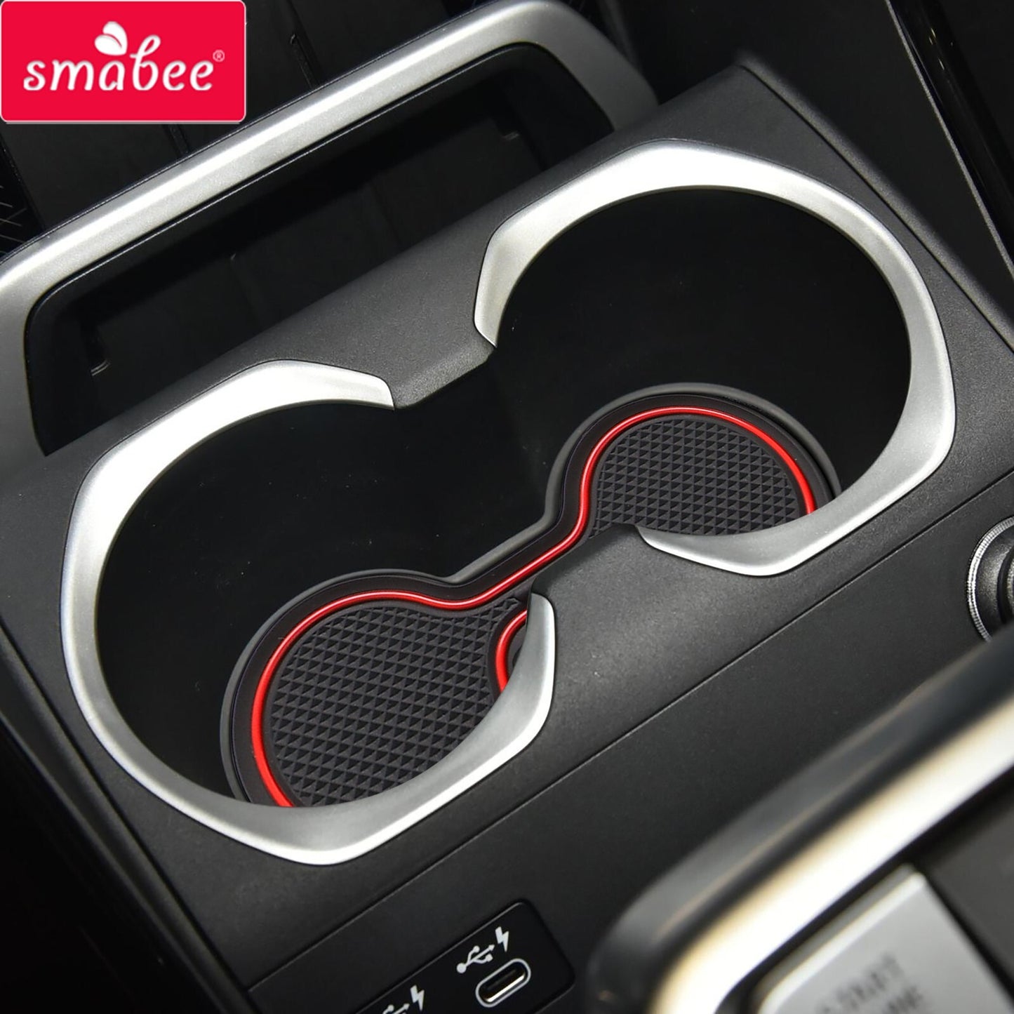 for BMW X1 2023 2024 Anti-Slip Gate Slot Cup Mat Car Pad Interior Accessorie RED