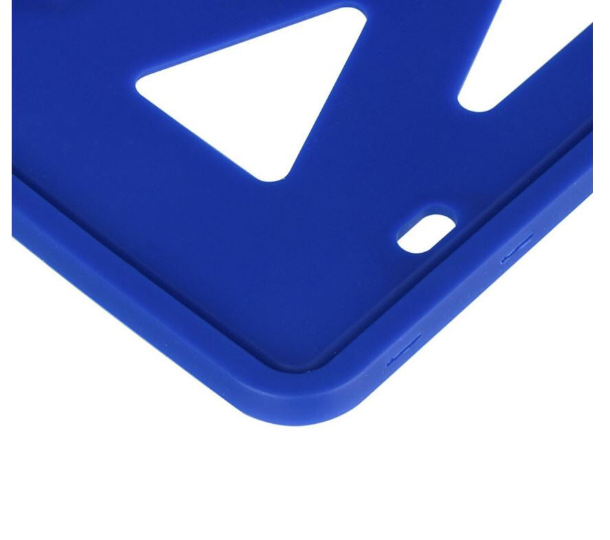 Car license plate frame cover cap trunk blue silicone for Genesis