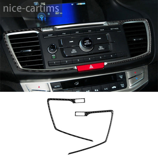 Carbon Fiber Central Control Air Vent Switch Trim for Honda Accord 2013-17 typeA