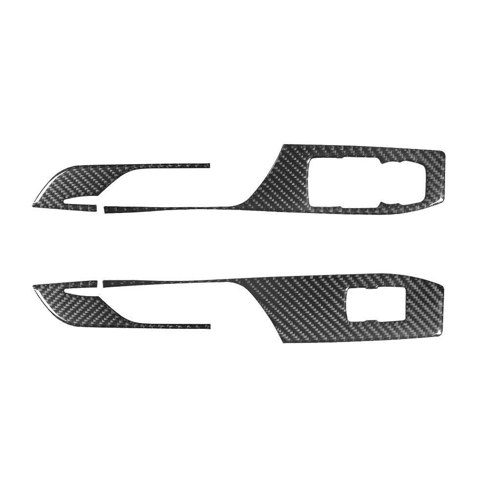 Carbon Fiber Window Lift Switch Cover Trim for Chevrolet Camaro 2016-2018 Type B