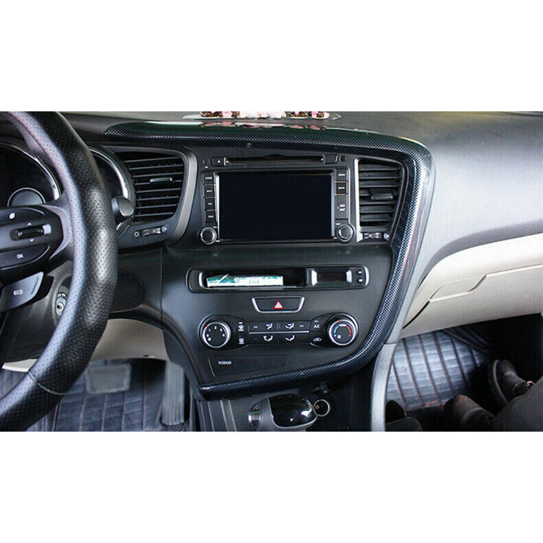 for Kia Optima 11-15 Carbon Fiber Central Console Air Outlet Vent Cover Trim 2x