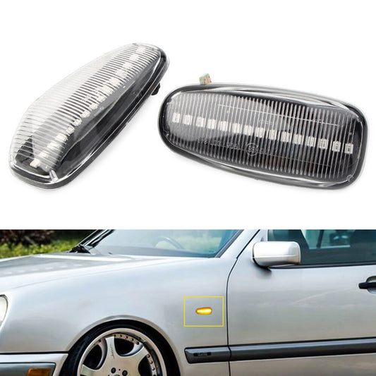 LED Sequential Dynamic Side Marker Light Turn Signal Light for Mercedes Benz C E
