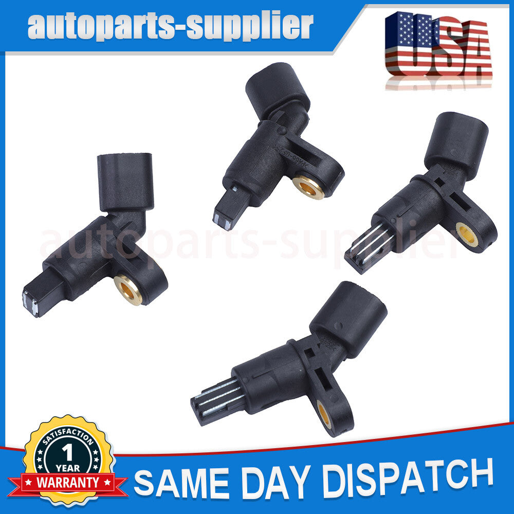 4-piece ABS wheel speed sensor set (front and rear) suitable for Audi TT, for Volkswagen Beetle, for Golf , for Jetta