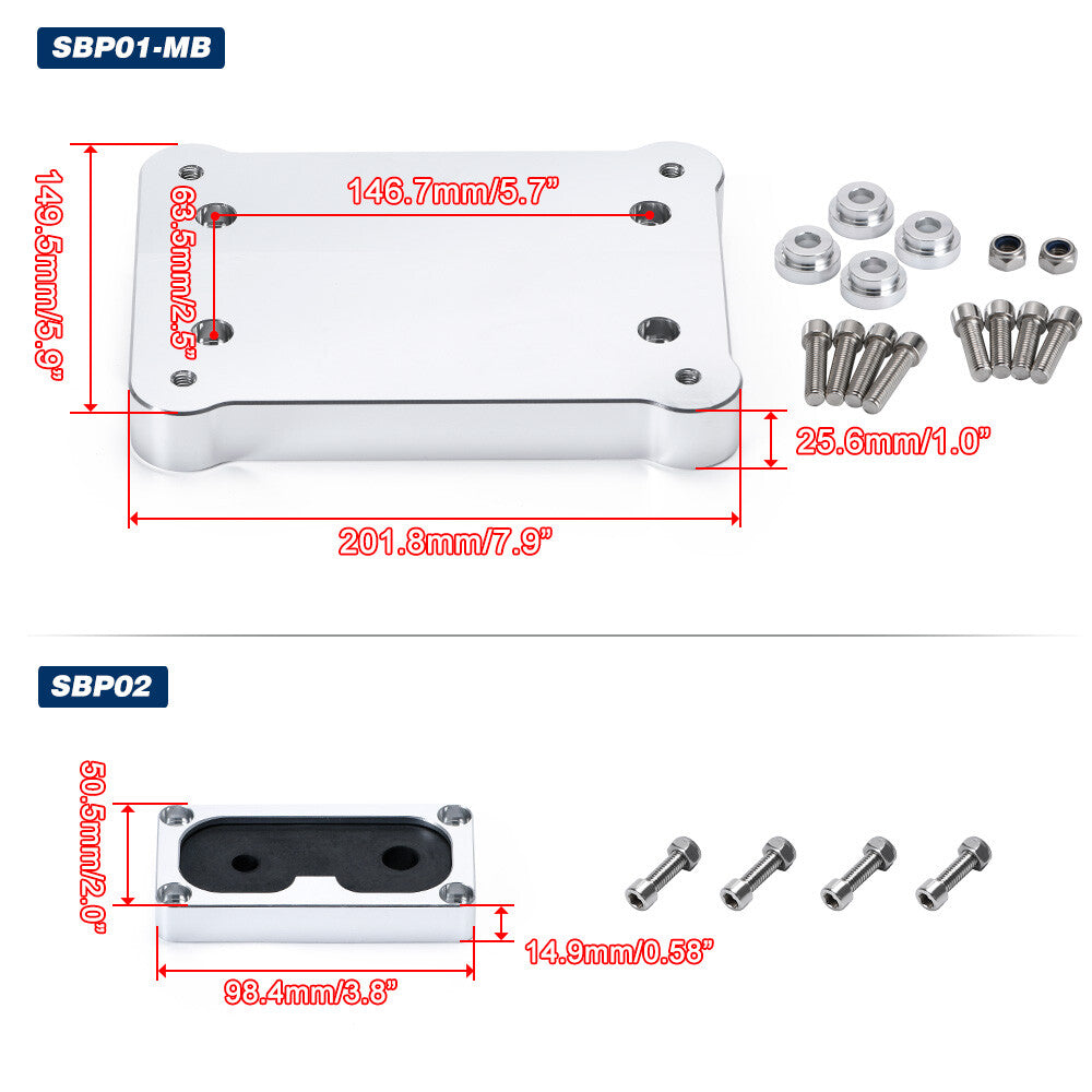 Billet Shifter Base Plate Bracket for Civic Integra RSX K20 K24 K-Series EG EK