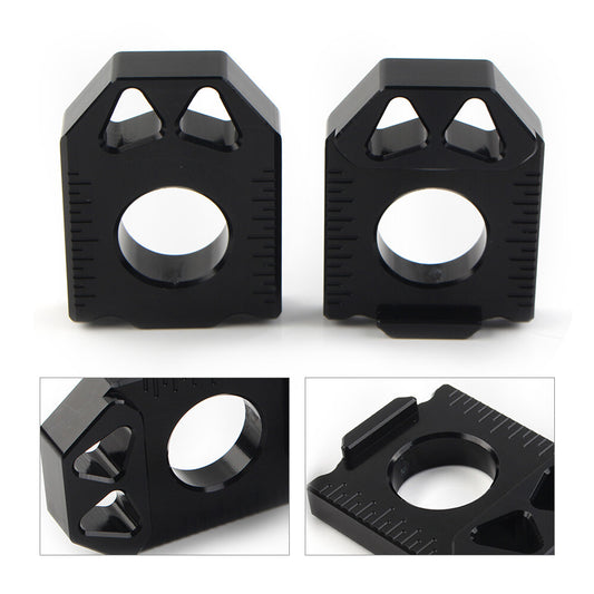 Black CNC Rear Chain Adjuster Axle Block Fit for SUZUKI DRZ400SM 2004-2015 2014 2013