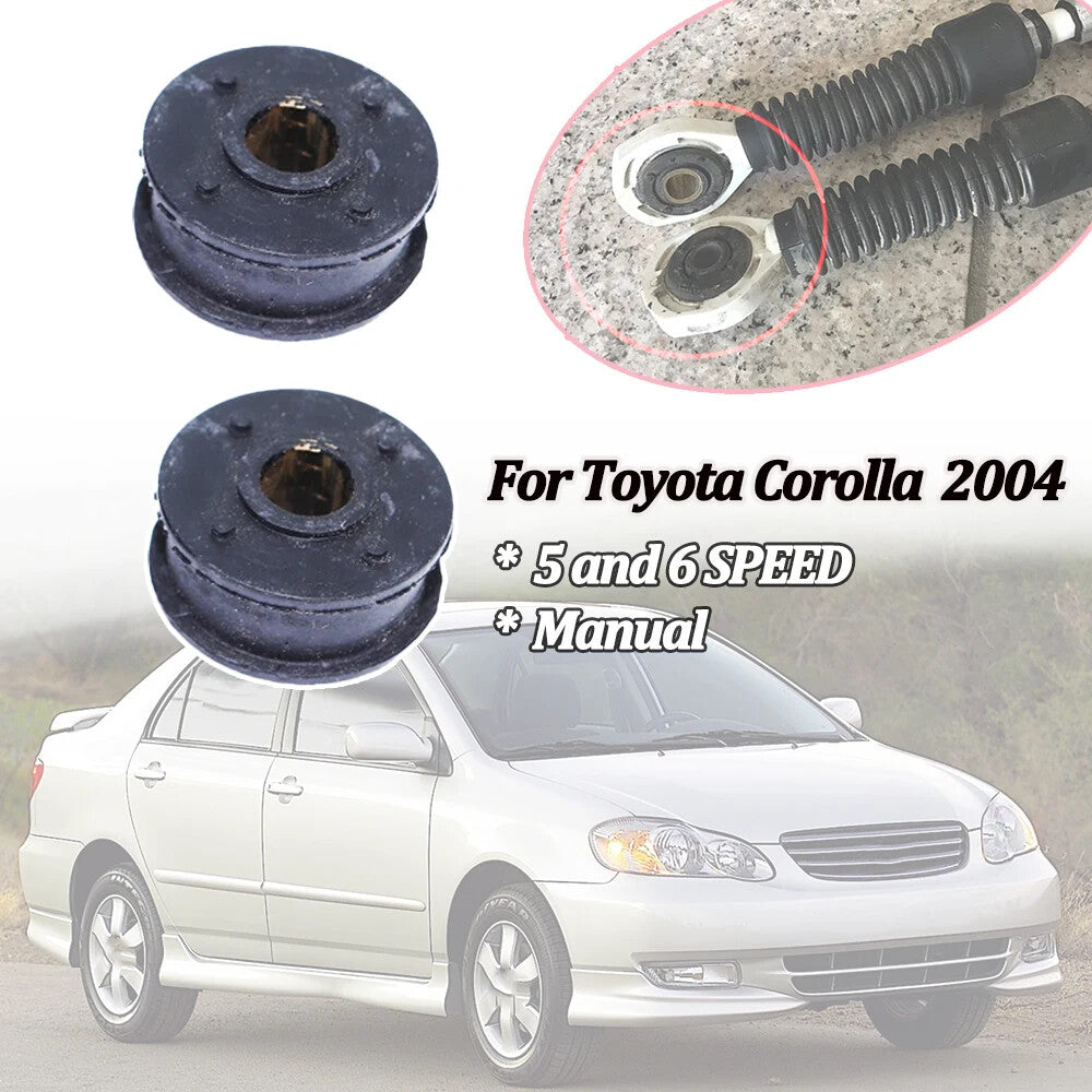 2X Gearbox Shift Cable Linkage End Bushing for Toyota for Corolla 2004 5/6 SPEED MT