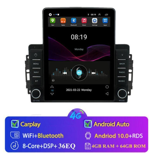 9.5 Android 4+64GB for Jeep for Wrangler Liberty Patriot Stereo Radio GPS Navi Wifi