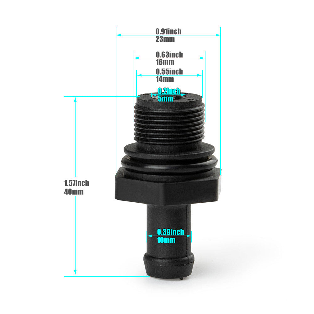 Two PCV valves 1810-5H71A, suitable for Nissan KICKS (2018-21), MICRA (2015-19), and VERSA (2009-22). new.