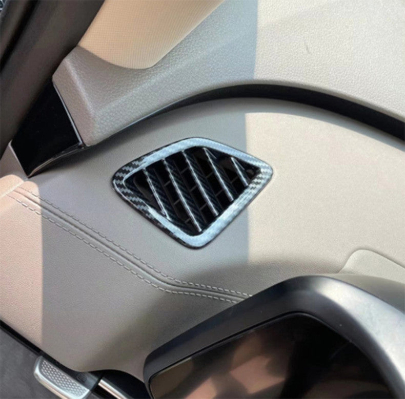 for Kia Carnival 2022-2023 Carbon Fiber Dashboard Upper Air Outlet Vent Trim 2x