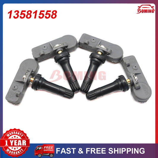4X New Tire Pressure Sensor TPMS 13581558 For GM for Chevy for GMC for Sierra for Buick 315Mhz