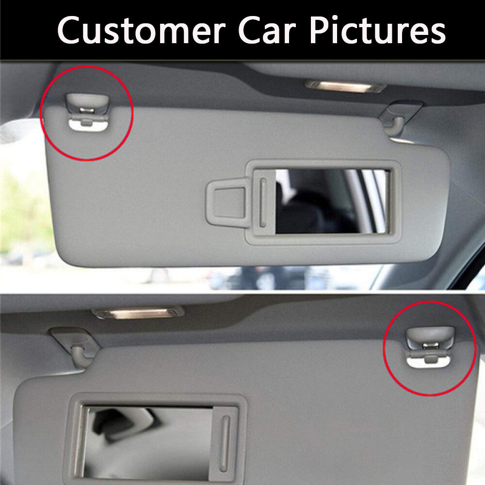 2PCS Sun Visor Retainer Hook Clip Buckle Bracket for Audi A6 C5 A4L A6L Q5 Q3 A5