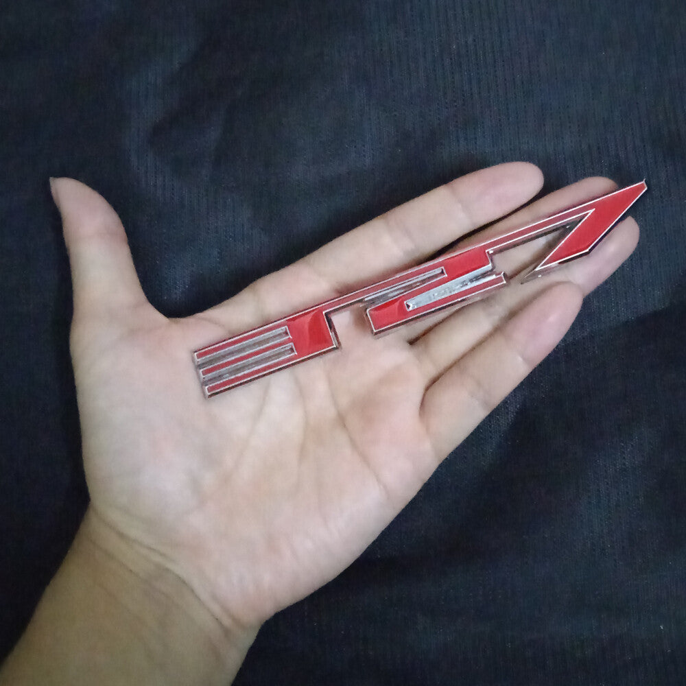 2x Red Chrome 327 Silver Metal Badge Emblem Decal Sticker Utility 3D Motor Grand