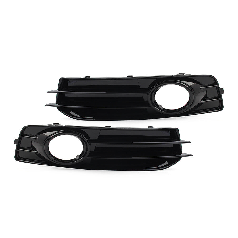 2x Front Bumper Fog Light Grille Cover for Audi A3 8P S-Line 2009-2012 Black cl