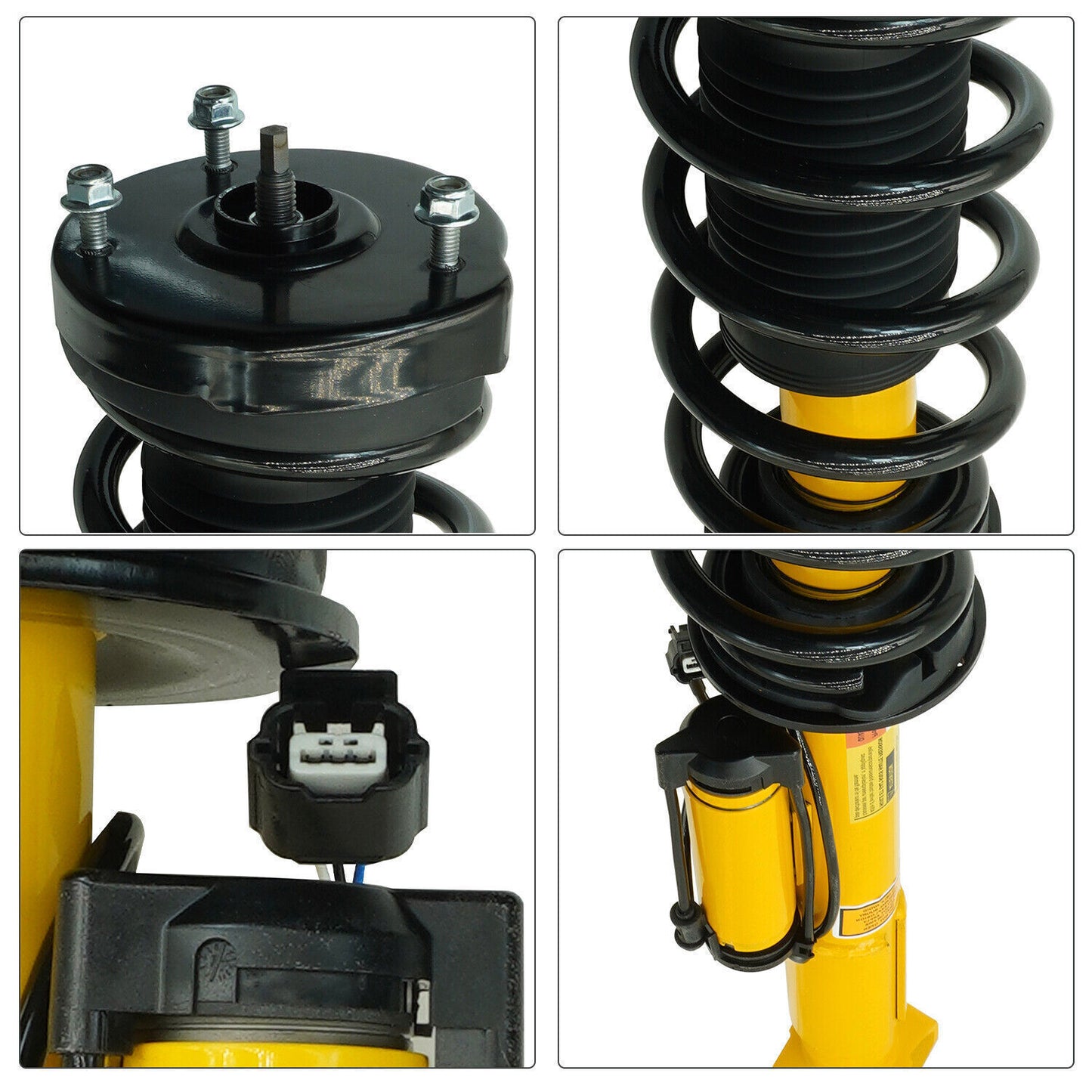 4xFront rear shock absorber strut assembly with electric adjustment for Cadillac XT5 for GMC Acadia 2017-2020
