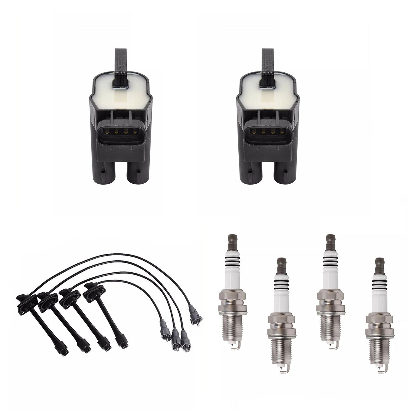 Ignition Coil Accessories Kit W/CoilsWireSpark Plugs for Toyota RAV4 98-00