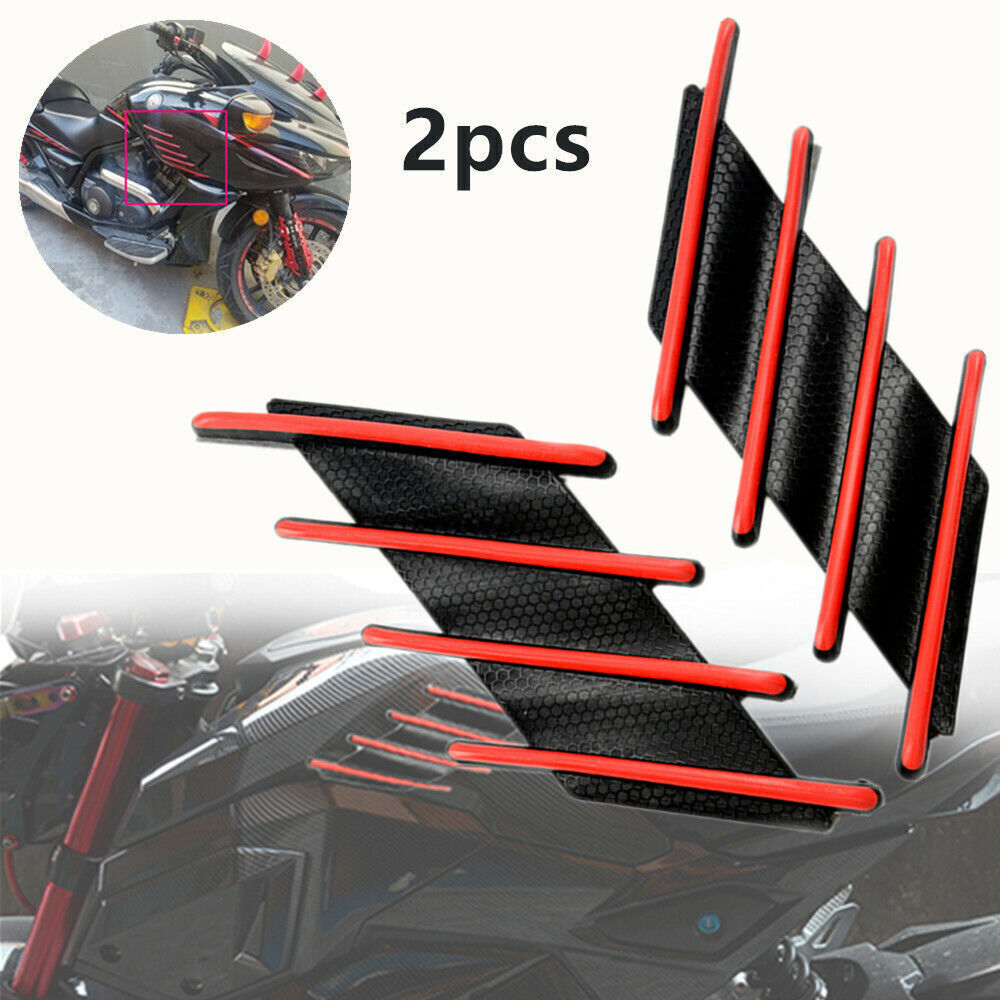 2-Pack Motorcycle Fuel Tank Gasket Protector Side Cover Sticker Anti-Scratch Parts