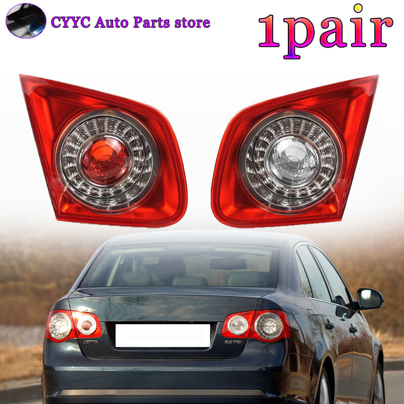 1Pair LED Rear Tail Light Lamp DRL Inner Fit for VW for Jetta 5 MK5 Sendan 2006-2011