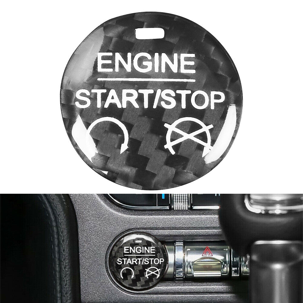 Engine Start Stop Button Cover Trim for Ford for Mustang 2015-2022