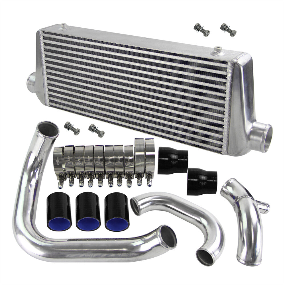 Front Mount Intercooler Kit for Audi A4 1.8T B5 Quattro 98-01 Bolt On Black