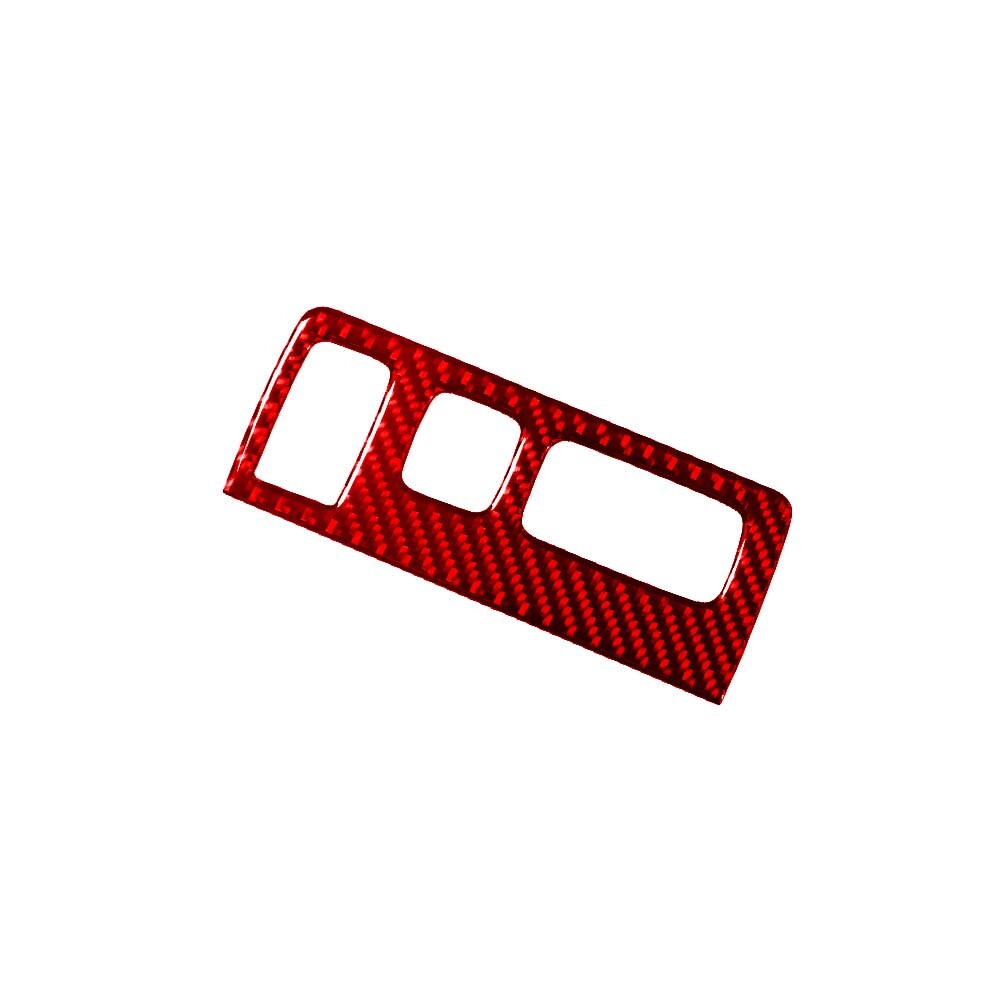 Red Carbon Fiber Light Control Trim Cover Interior for Chevy Impala 2014-2020