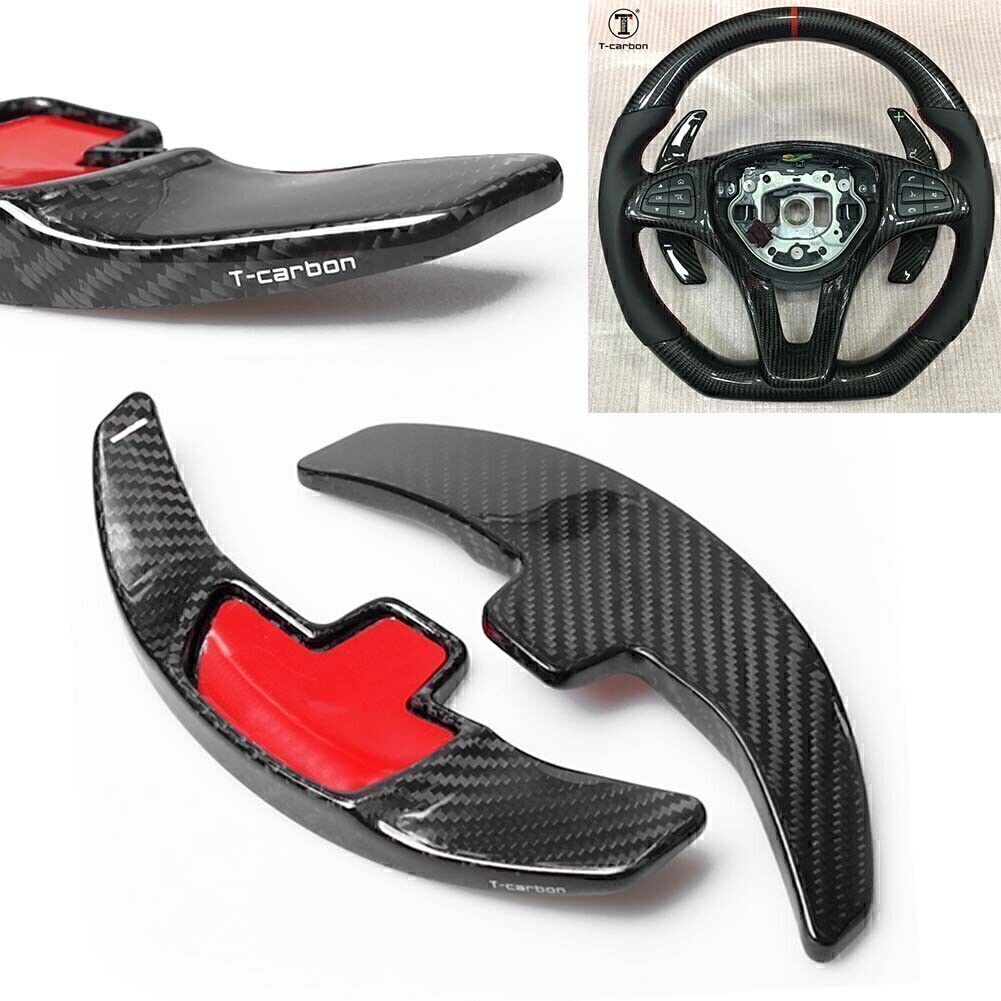 for Benz GLA GLC C S Class W205 2016 2x Carbon Fiber Steering Wheel Paddle Shift
