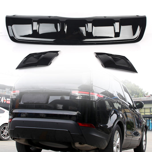 Rear Bumper Lower Skid Plate Trim Glossy Black for Land Rover Discovery 5 17-19