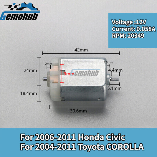 New Side FOLDING MIRROR MOTOR for 2006-2011 for Honda for Civic 2004-2011 for Toyota for COROLLA