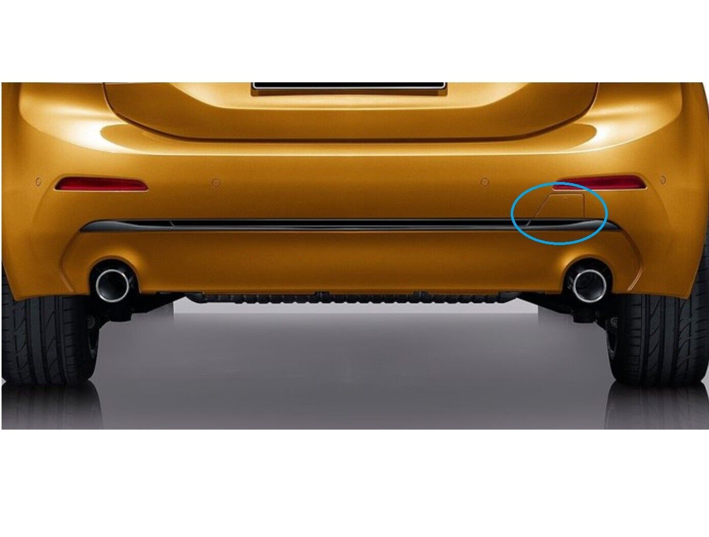 51127490555 Rear Bumper Tow Hook Cover Cap Primed for BMW F52 1 Series 2015-2019