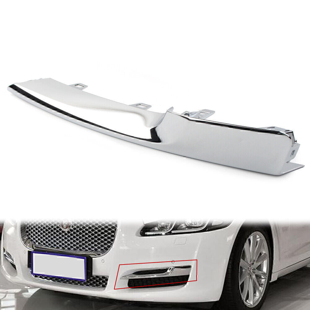 1x Left Front Side Grille Chrome Trim For Jagaur XJ 2016-2021 2019 2020 2018 17